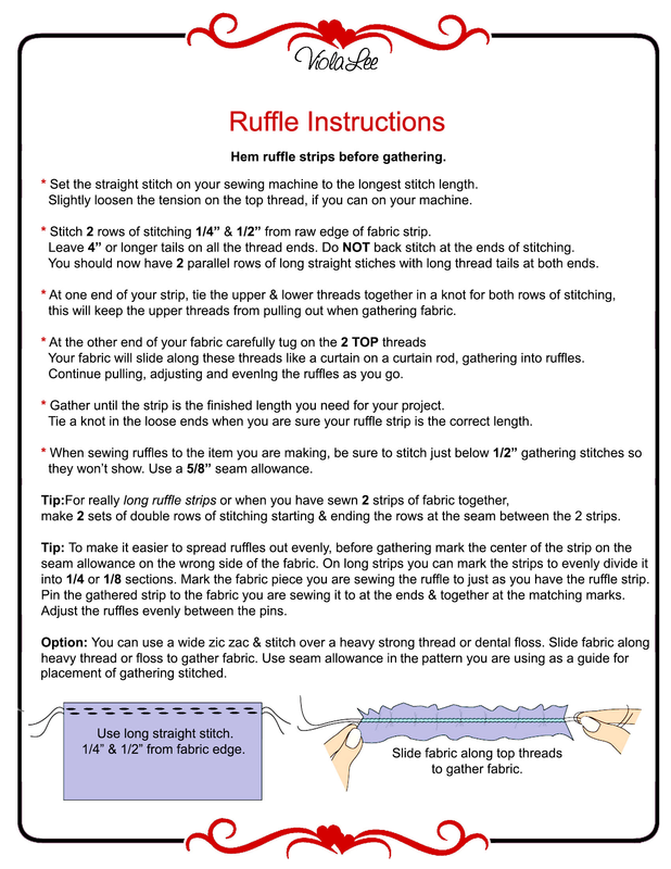 sweing ruffles instructions